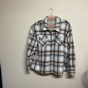 Plaid Kids Shirt - Brown and White